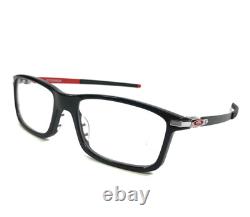 Oakley Eyeglasses Frames Pitchman OX8050-1555 Black Ink Silver Red 55-18-140