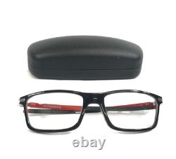 Oakley Eyeglasses Frames Pitchman OX8050-1555 Black Ink Silver Red 55-18-140
