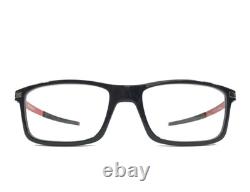 Oakley Eyeglasses Frames Pitchman OX8050-1555 Black Ink Silver Red 55-18-140