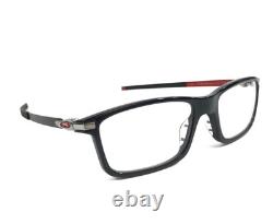 Oakley Eyeglasses Frames Pitchman OX8050-1555 Black Ink Silver Red 55-18-140