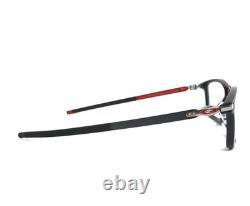Oakley Eyeglasses Frames Pitchman OX8050-1555 Black Ink Silver Red 55-18-140