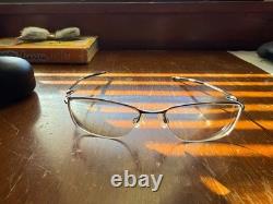 Oakley Lizard 2 Chrome Titanium Eyeglasses Frame NEAR PERFECT USED