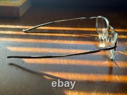 Oakley Lizard 2 Chrome Titanium Eyeglasses Frame NEAR PERFECT USED