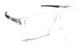 Oakley Oo8055-0356 Clear Silver Gray Half Rim Wrap Sunglasses Frames 56-17 136