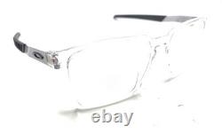 Oakley OO8055-0356 Clear Silver Gray Half Rim Wrap Sunglasses Frames 56-17 136