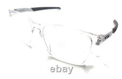 Oakley OO8055-0356 Clear Silver Gray Half Rim Wrap Sunglasses Frames 56-17 136