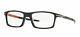 Oakley Pitchman Ox 8050-1555 Black Ink Red Rx Eyeglasses Nwt Ox8050 55mm