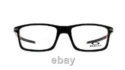 Oakley Pitchman OX 8050-1555 Black Ink Red RX Eyeglasses NWT OX8050 55MM