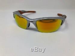 Oakley Sunglasses Half Jacket 2.0 Silver withFire Iridium OO9144-02 Half Rim Q872