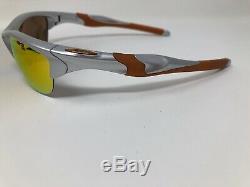 Oakley Sunglasses Half Jacket 2.0 Silver withFire Iridium OO9144-02 Half Rim Q872