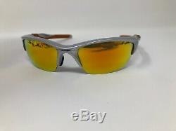 Oakley Sunglasses Half Jacket 2.0 Silver withFire Iridium OO9144-02 Half Rim Q872