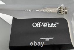 Off-White Style 78 Optical Eyeglasses OERJ078 Grey Clear Frame 52mm Italy NEW