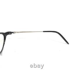 Oliver Peoples OP-543 BK Eyeglasses Frames Black Silver Round Full Rim 45-16-120