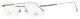 Omega Rimless Eyeglasses Om5037 016 Palladium 56mm