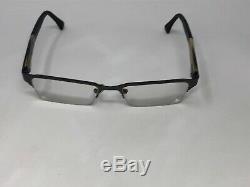POLICE VPL432K COL. 0627 Eyeglasses Frame Half Rim 53-18-140 Silver/Beige O412