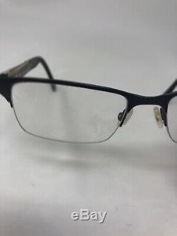POLICE VPL432K COL. 0627 Eyeglasses Frame Half Rim 53-18-140 Silver/Brown Z657
