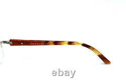 PRADA Eyeglasses Women VPR 51M 1BC-1O1 Silver Half Rim Italy 5217 135 #1080
