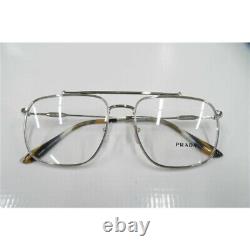 PRADA Journal PR56UV Mens Silver Full Rim Metal Eyeglass Frames 55-18-145