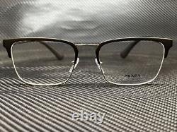 PRADA PR 54TV 1BO1O1 Matte Black Rectangle 57 mm Men's Eyeglasses