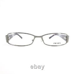 PRADA VPR58L 5AV-1O1 Purple Silver eyeglasses rectangular frames 51-14 135 mm