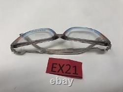 Paradox Eyeglasses Frames P5059 10 Silver Blue 55-14-140 Japan Full Rim EX21