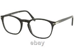 Persol 3007/V 95 Eyeglasses Men's Black/Silver Full Rim Optical Frame 52mm