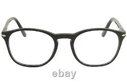 Persol 3007/V 95 Eyeglasses Men's Black/Silver Full Rim Optical Frame 52mm
