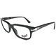 Persol 3073-v 95 Eyeglasses Frames Black Silver Film Noir Edition 52-18-145