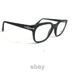 Persol 3093-V 9000 Eyeglasses Frames Matte Black Square Horn Rim 50-20-145