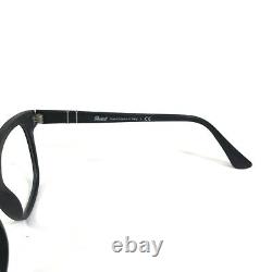 Persol 3093-V 9000 Eyeglasses Frames Matte Black Square Horn Rim 50-20-145