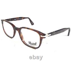 Persol 3118-V 24 Eyeglasses Frames Tortoise Silver Square Full Rim 51-19-145