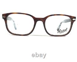 Persol 3118-V 24 Eyeglasses Frames Tortoise Silver Square Full Rim 51-19-145