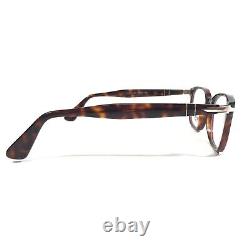 Persol 3118-V 24 Eyeglasses Frames Tortoise Silver Square Full Rim 51-19-145