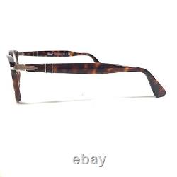 Persol 3118-V 24 Eyeglasses Frames Tortoise Silver Square Full Rim 51-19-145