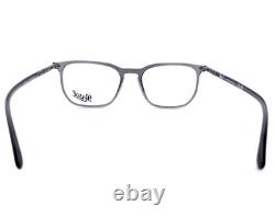 Persol 3339-v 1196 Clear Grey Unisex New Authentic Full Rim Eyeglasses 56-20-145