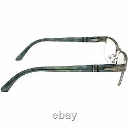 Persol Eyeglasses 2374-V 950 Silver/Smokey Blue Half Rim Frame Italy 5217 135