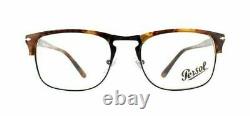 Persol Eyeglasses 8359V PO8359V 108 53 Caffe/Silver Full Rim Optical Frame 53mm