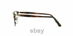 Persol Eyeglasses 8359V PO8359V 108 53 Caffe/Silver Full Rim Optical Frame 53mm