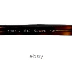 Persol Eyeglasses Frames 1007-V 513 Silver Tortoise Square Full Rim 53-20-145