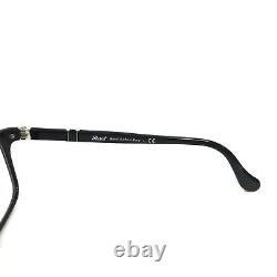 Persol Eyeglasses Frames 3014-V 95 Black Silver Square Full Rim 52-17-145