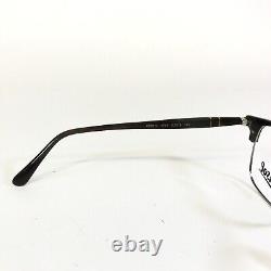 Persol Eyeglasses Frames 8359-V 1045 Brown Silver Square Full Rim 53-19-145