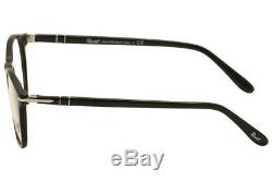 Persol Men's Eyeglasses 3007V 3007/V 95 Black/Silver Full Rim Optical Frame 50mm