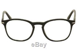 Persol Men's Eyeglasses 3007V 3007/V 95 Black/Silver Full Rim Optical Frame 50mm