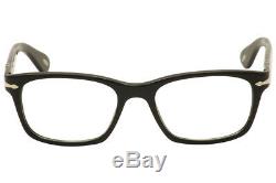 Persol Men's Eyeglasses 3012V 3012/V 95 Black/Silver Full Rim Optical Frame 52mm