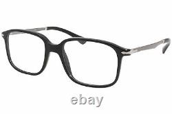 Persol PO3246V 95 Eyeglasses Men's Black/Silver Full Rim Optical Frame 51mm