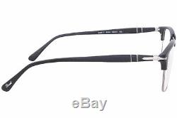 Persol PO8359-V 9000 Eyeglasses Men's Black/Silver Full Rim Optical Frame 53mm
