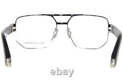 Philipp Plein Chill-Summer VPP022 0583 Titanium Eyeglasses Black/Silver 58mm