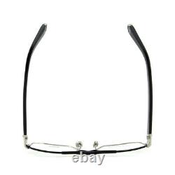 Philipp Plein Men Optical Square Black Silver Titanium Glasses VPP022M-0583 58mm