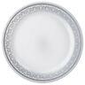 Plastic White With Silver Rim 10.25 Plates Disposable Party Wedding Wholesale