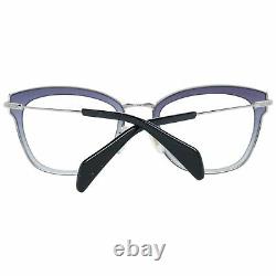 Police PL 632 Women Purple Silver Optical Frame Plastic Oval Full Rim Eyeglasses